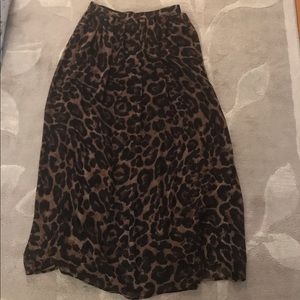 Cheetah Print Maxi Skirt